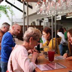 Auch in den Höfen war reger Betrieb, hier im Weingut Grün