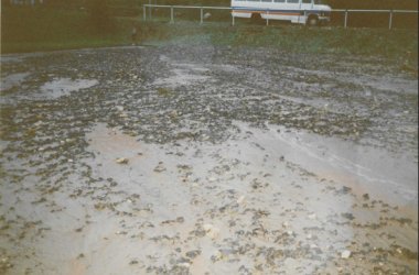 Hochwasser Sportplatz Asselheim